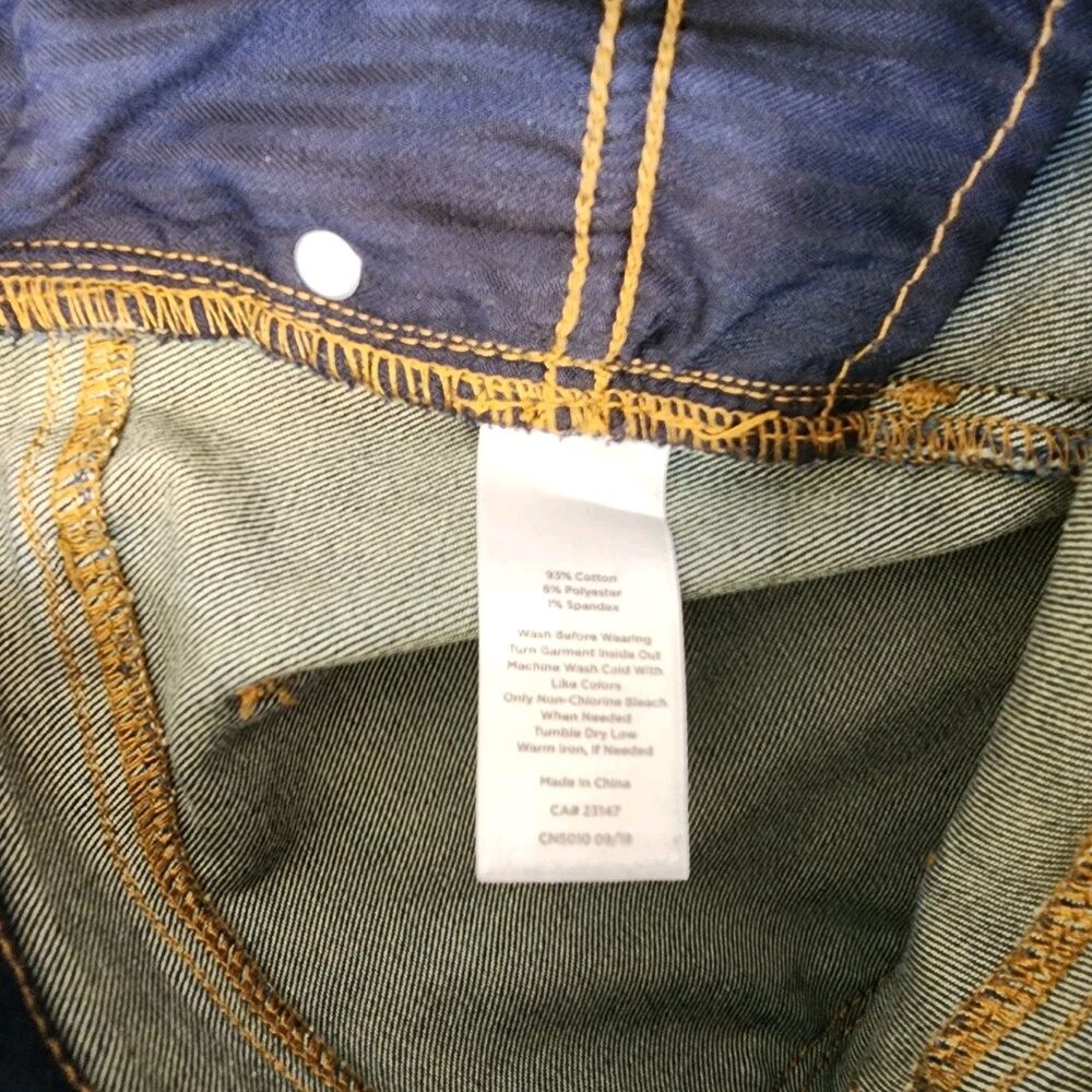 Talbots Jeans Womens 8 Blue Slim Ankle Curvy Flawless Five Pocket Stretch 32x28 - Picture 4 of 11